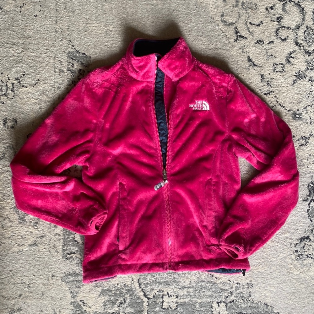 Hot pink North Face jacket